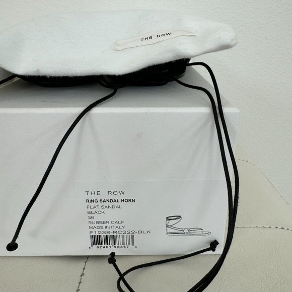 BRAND NEW THE ROW RING SANDAL BLACK - Picture 5 of 11